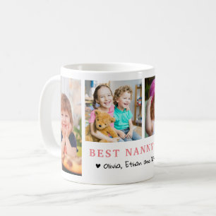 Personlig Bästa Barnskötare Någonsin 4 Foto Collag Kaffemugg