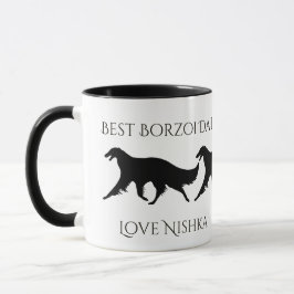 Personlig Bästa Borzoi Pappa Mugg