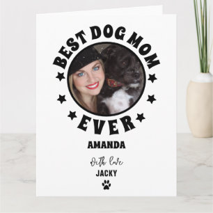 Personlig Bästa Hundmamma Någonsin Anpassad Foto Kort