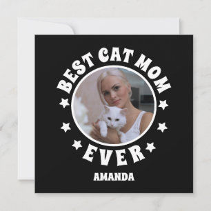 Personlig Bästa Kattmamma Någonsin Anpassad Foto Kort