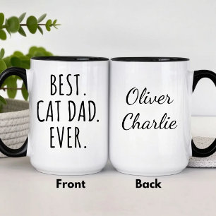 Personlig Bästa Kattpappa Någonsin Mugg
