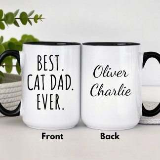 Personlig Bästa Kattpappa Någonsin Mugg