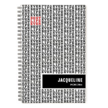 Personlig Bästa livet någonsin Svartvit röd