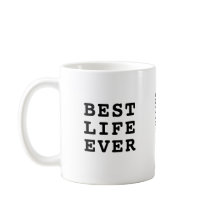 Personlig Bästa livet någonsin - svartvitt