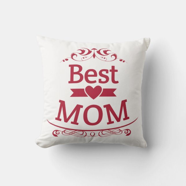 Personlig "Bästa Mamma" Foto Kudd Kudde (Framsida)