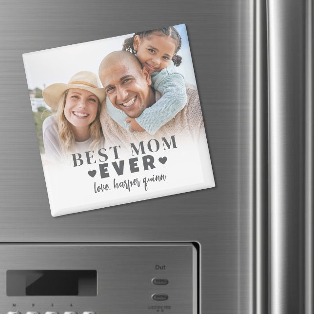 Personlig bästa mamma-foto magnet (Personalized Best Mom Photo Magnet )