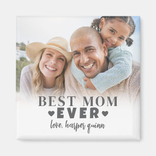 Personlig bästa mamma-foto magnet