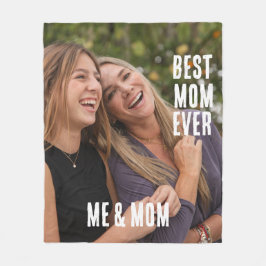 Personlig, bästa mamma någonsin, bild mors dag fleecefilt