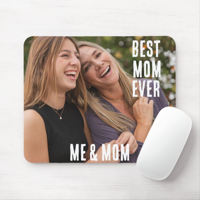 Personlig, bästa mamma någonsin, bild mors dag musmatta (Med mus)