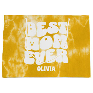 Personlig Bästa Mamma någonsin Gult Tie Dye