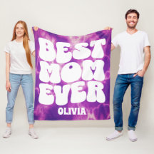 Personlig Bästa Mamma någonsin Lila Tie Dye