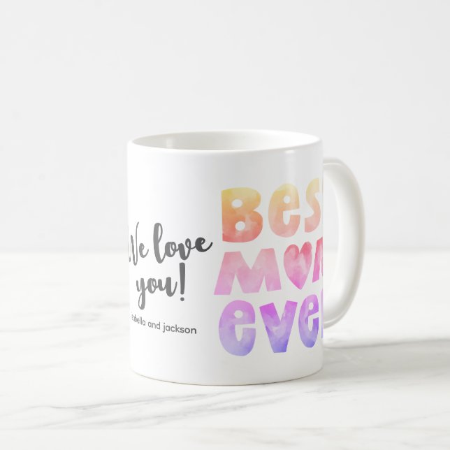 Personlig Bästa Mamma någonsin Mamma Mugg (Framsida höger)