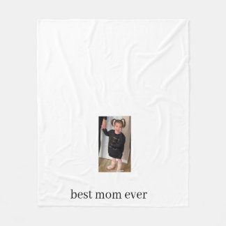 Personlig "Bästa Mamma någonsin" Mors dag-foto Fleecefilt