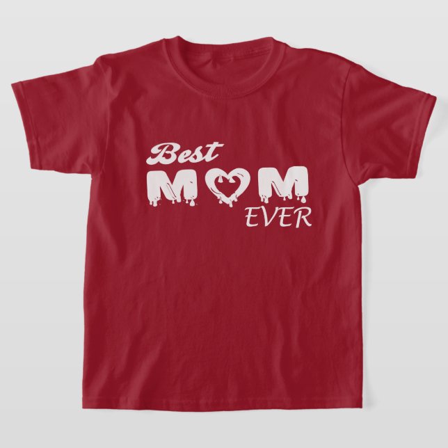 Personlig Bästa Mamma någonsin T Shirt (Laydown)