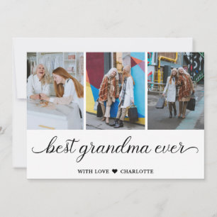 Personlig Bästa Mormor/Moster Någonsin 3 Fotosamma Kort