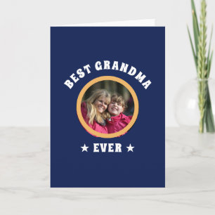 Personlig "Bästa Mormor någonsin" med anpassad fam Kort