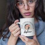 Personlig Bästa någonsin-medarbetare | Foto Kaffemugg<br><div class="desc">Modern mugg för din medarbetare,  med malltext med personligen "BÄST COWORKER" med namn och ditt favoritfoto. Underbar gåva till födelsedagar,  hemlig jul-helgdag eller som strumpfyllare. Du kan ändra alla teckensnitt,  stilar och färg genom att klicka på den anpassade länken efter att du har anpassat den.</div>