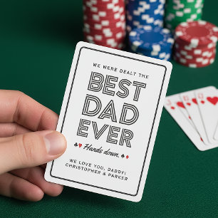Personlig Bästa Pappa någonsin Casinokort
