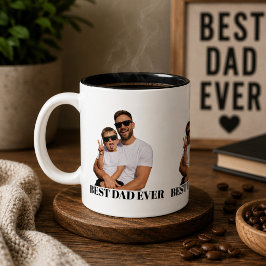 Personlig Bästa Pappa Någonsin Full Genomskinlig F Två-Tonad Mugg