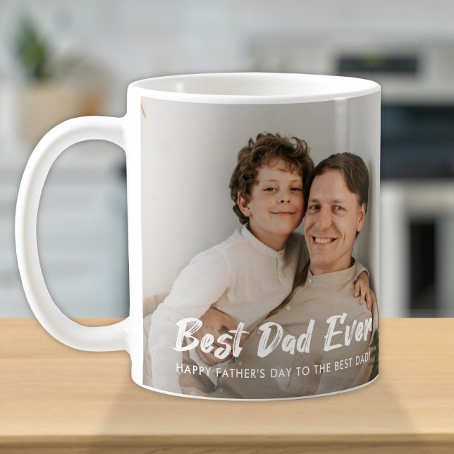 Personlig Bästa Pappa någonsin-Fullt-foto Kaffemugg (Skapare uppladdad)