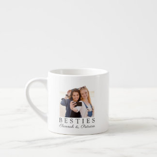 Personlig Bästa Vän BFF Foto-manus Espressomugg