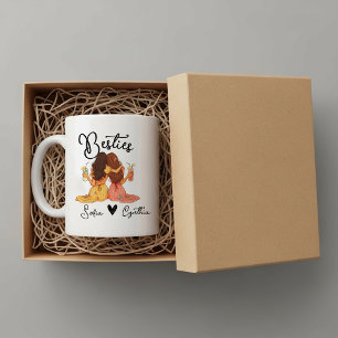 Personlig bästa vän-mugg kaffemugg