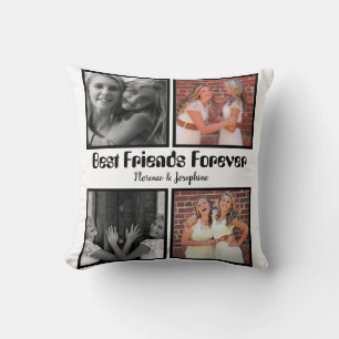 Personlig Bästa vänner för alltid 4 fotosamlingar Kudde