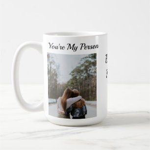 Personlig Bäste vän Bestie Du är min person Kaffemugg