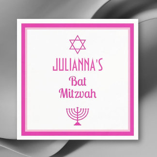 Personlig Bat mitzvah blöjor Pappersservett
