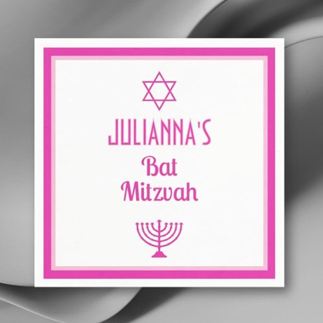 Personlig Bat mitzvah blöjor Pappersservett (Skapare uppladdad)