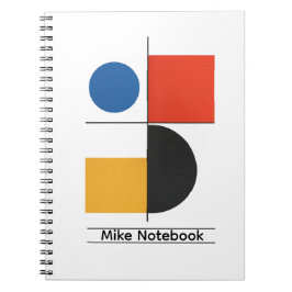 Personlig Bauhaus Minimalistisk Geometrisk Anteckn Anteckningsbok