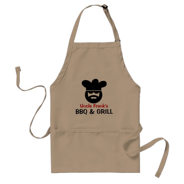 Personlig BBQ förkläde för män (Framsidan)