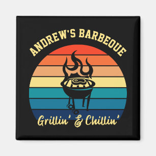 Personlig BBQ - Kylning och grillning Magnet