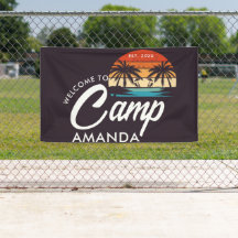 Personlig Beach Camp Sjungningsfest Anpassad