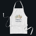 Personlig Beach House Oyster Shack Förkläde<br><div class="desc">Kustköket på strandhuset,  tåget eller smycket på stranden har mjuk kräm och vattenfärgsostron och pärlbilder.  Anpassa med en familj namn och ett år som etablerats längs grund,  tillsammans med "Oyster Shack" eller ditt val av personalisering.</div>