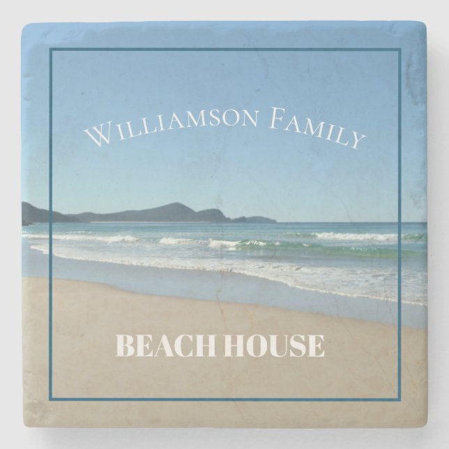 Personlig Beach House  Stenunderlägg (Framsidan)