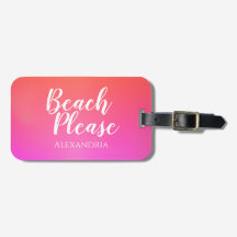 Personlig Beach Rosa Orange Ombre