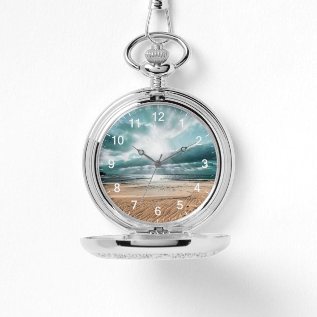 Personlig Beach Scene-klocka Armbandsur (Framsida)