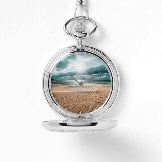 Personlig Beach Scene-klocka Armbandsur (Framsida)
