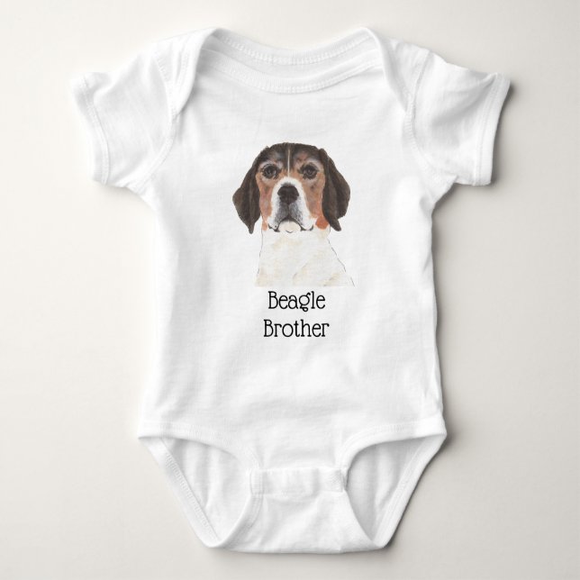 Personlig Beagle T Shirt (Framsida)