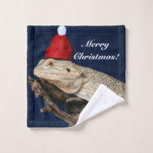 Personlig Bearded Dragon Lizard - Santa Hat