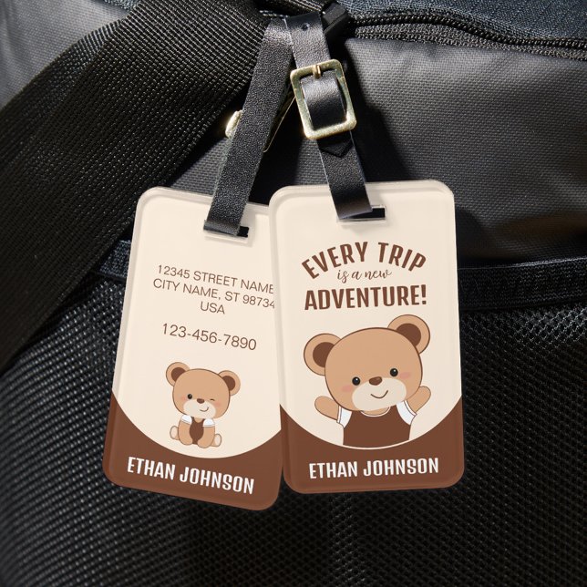 Personlig Bear's Äventyr-bagagetag Bagagebricka (Skapare uppladdad)