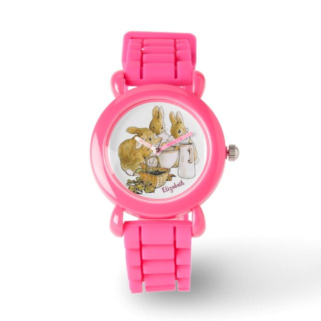 Personlig Beatrix Potter Rabbits Girls Armbandsur (Framsida)