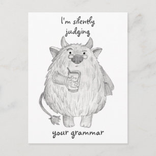 Personlig/ bedömning av din grammatik/ monster vykort