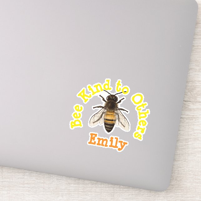 Personlig Bee Snäll mot andra Klistermärken (Detalj)