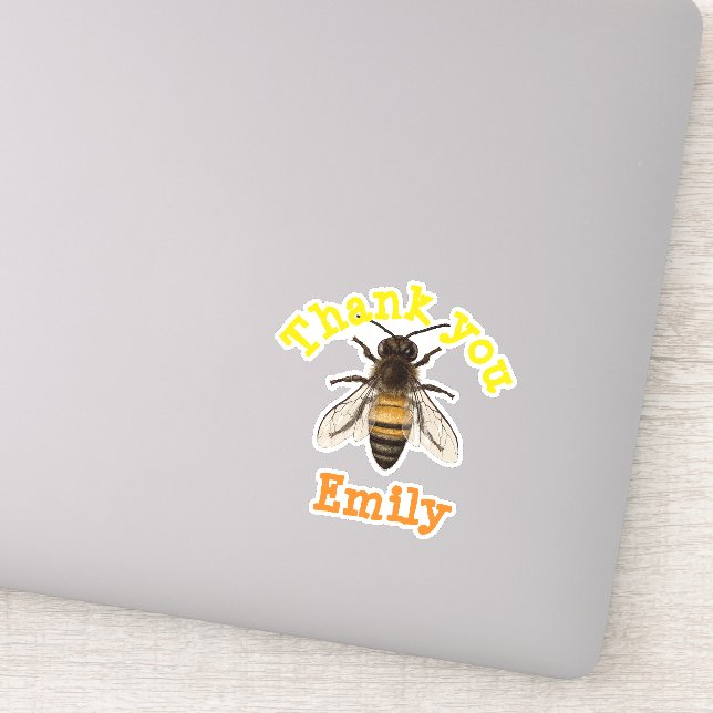 Personlig Bee-Tack Klistermärken (Detalj)