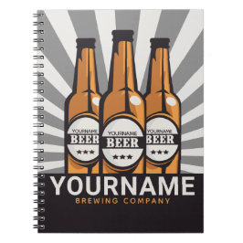 Personlig Beer Flaska Craft Brewing Company Anteckningsbok