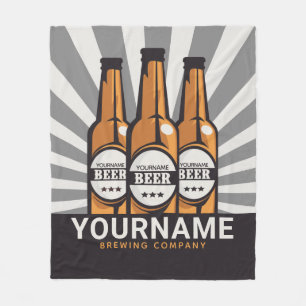 Personlig Beer Flaska Craft Brewing Company Fleecefilt