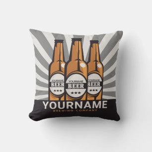 Personlig Beer Flaska Craft Brewing Company Kudde