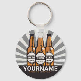 Personlig Beer Flaska Craft Brewing Company Nyckelring